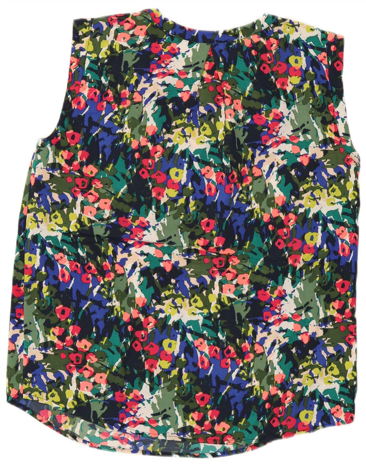 J. CREW Womens Sleeveless Blouse Top US 4 Small Multicoloured Floral