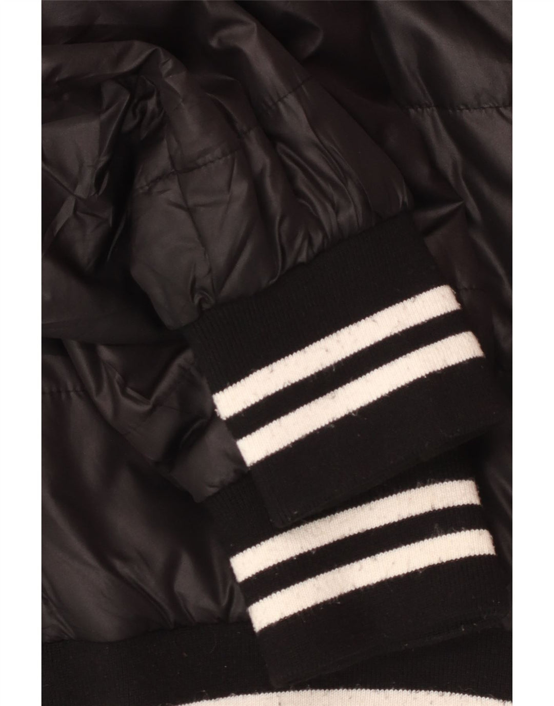 Kappa Mens Hooded Padded Jacket UK 42 XL Black Polyester