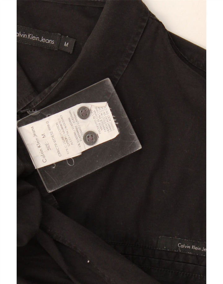 Calvin Klein Mens Shirt Medium Black Cotton