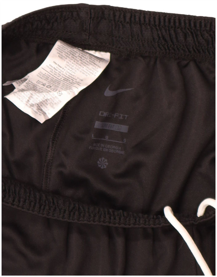 Nike Mens Dri Fit Slim Sport Shorts Large Black Polyester