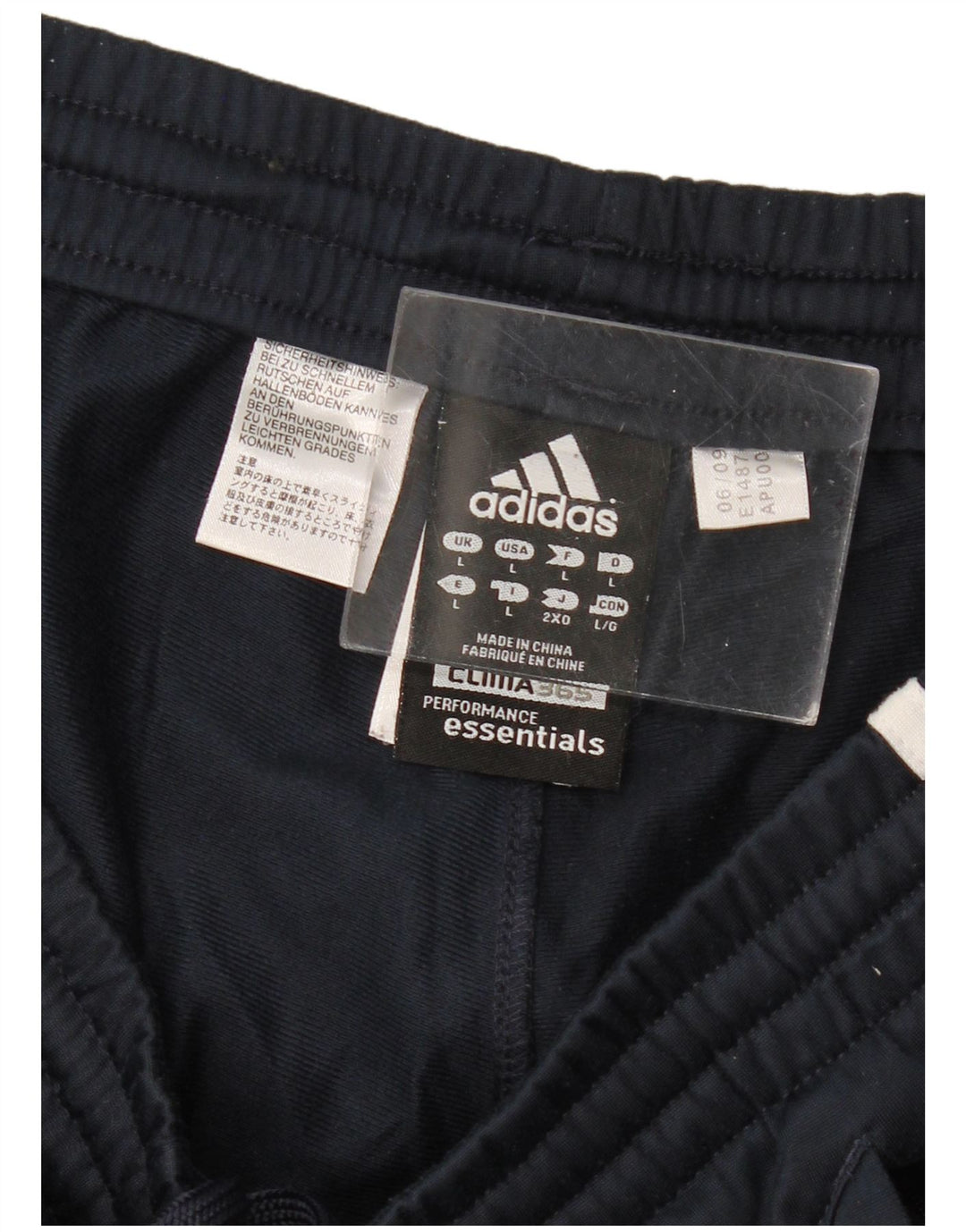 ADIDAS Mens Clima 365 Tracksuit Trousers Large Navy Blue Polyester