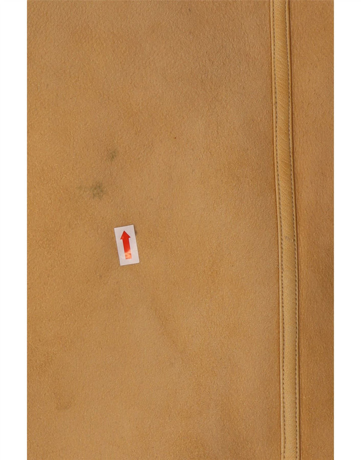 Vintage Womens Shearling Coat IT 46 Large Beige Shearling