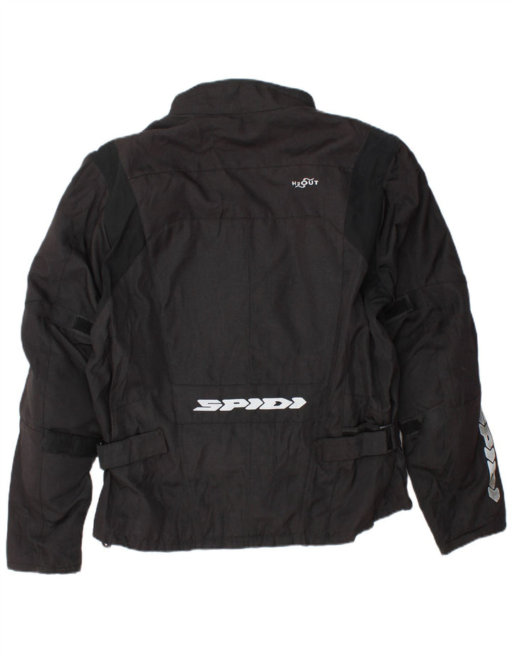 Spidi Mens Graphic Moto Racer Jacket UK 40 Large Black
