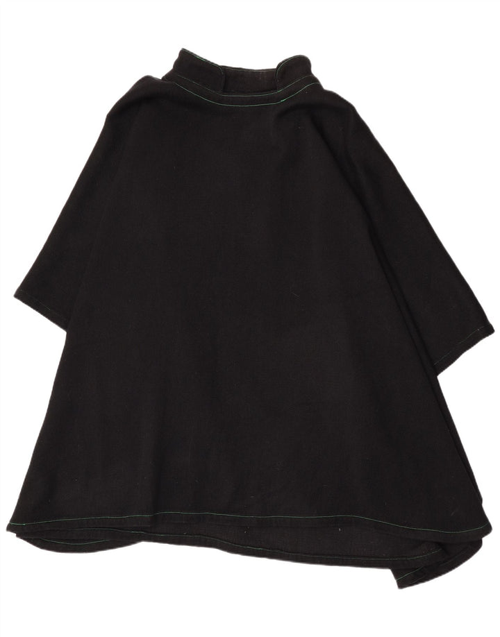 Vintage Womens Poncho Dress One Size Black