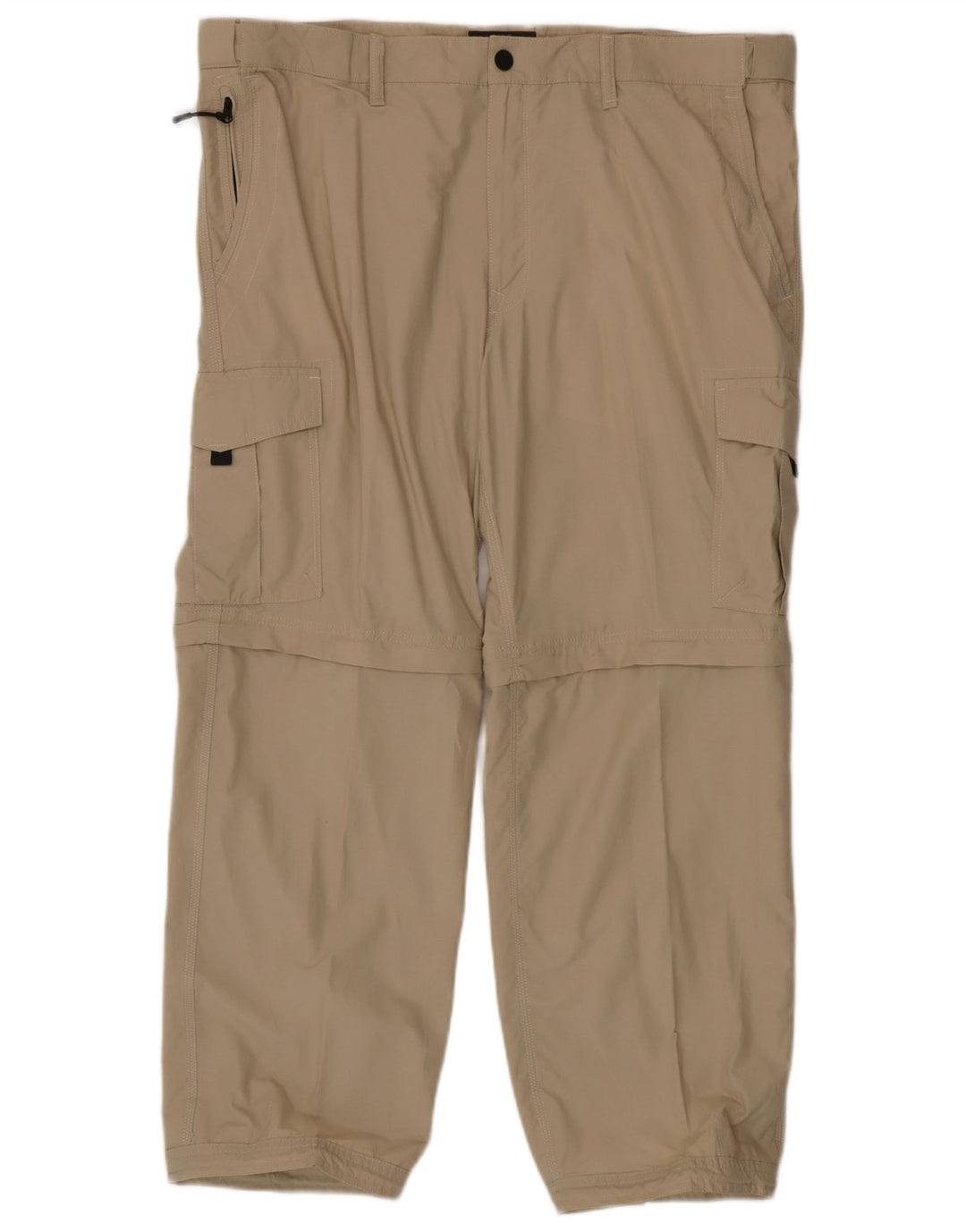 Marks & Spencer Mens Regular Fit Cargo Trousers W40 L29 Beige Cotton