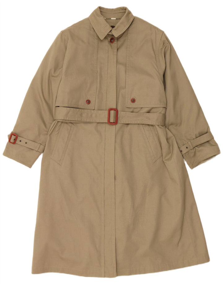 GOLDIX Womens Trench Coat US 17 2XL Beige Acrylic