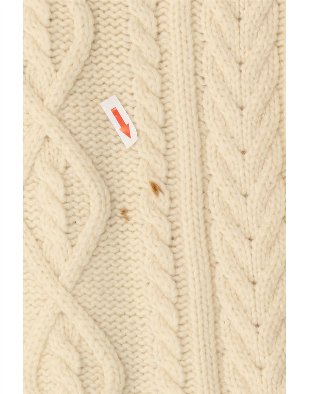 Vintage Womens Cardigan Sweater IT 44 Medium Off White Wool