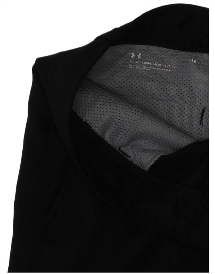 UNDER ARMOUR Boys Chino Shorts 15-16 Years W28 Black