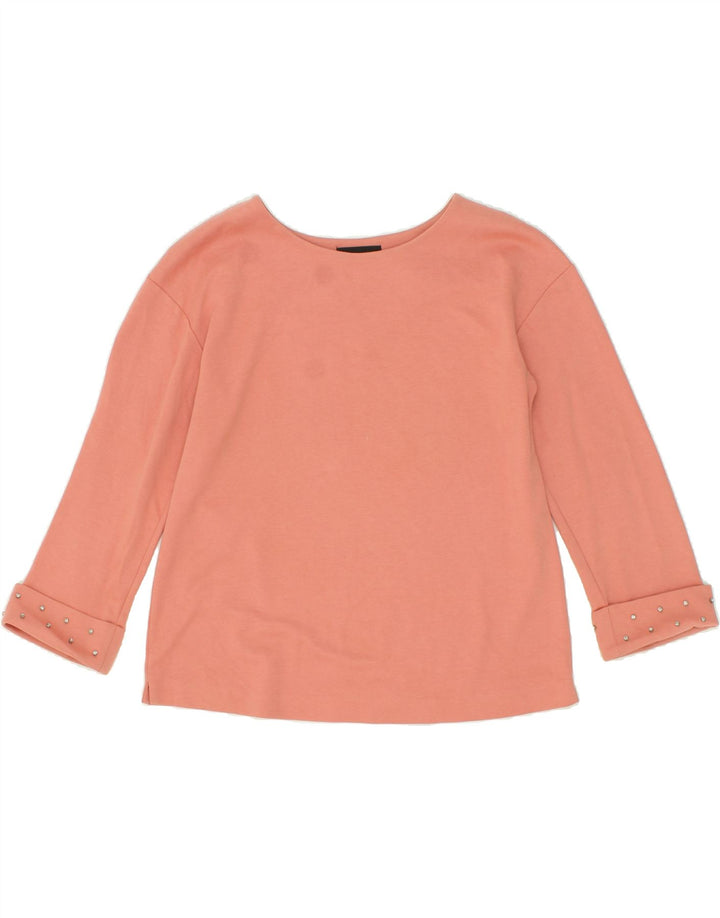 MASSIMO DUTTI Womens Top 3/4 Sleeve UK 14 Medium Pink Vintage Massimo Dutti and Second-Hand Massimo Dutti from Messina Hembry 