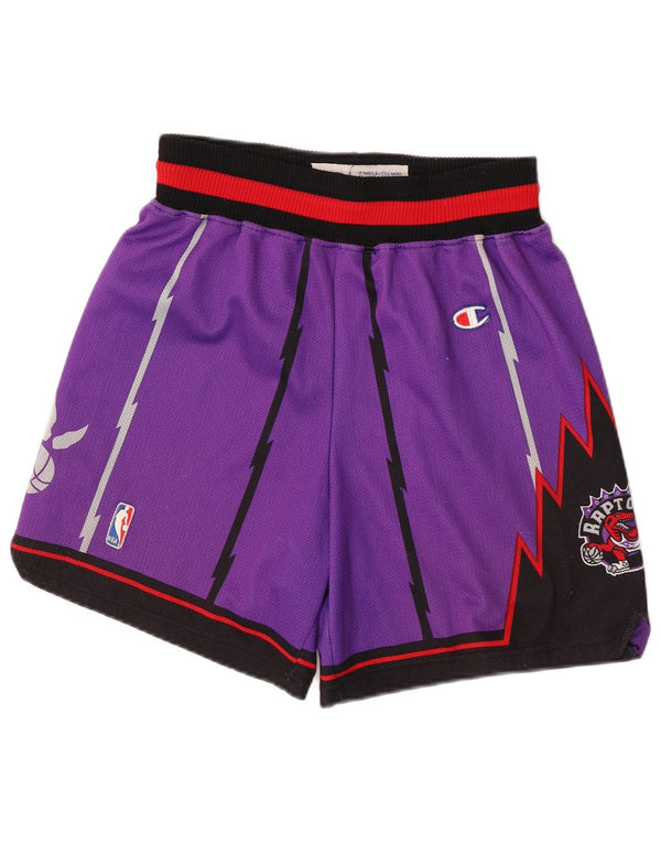 Champion Mens Mitchell&Ness NBA Los Toronto Raptors Shorts Small Purple