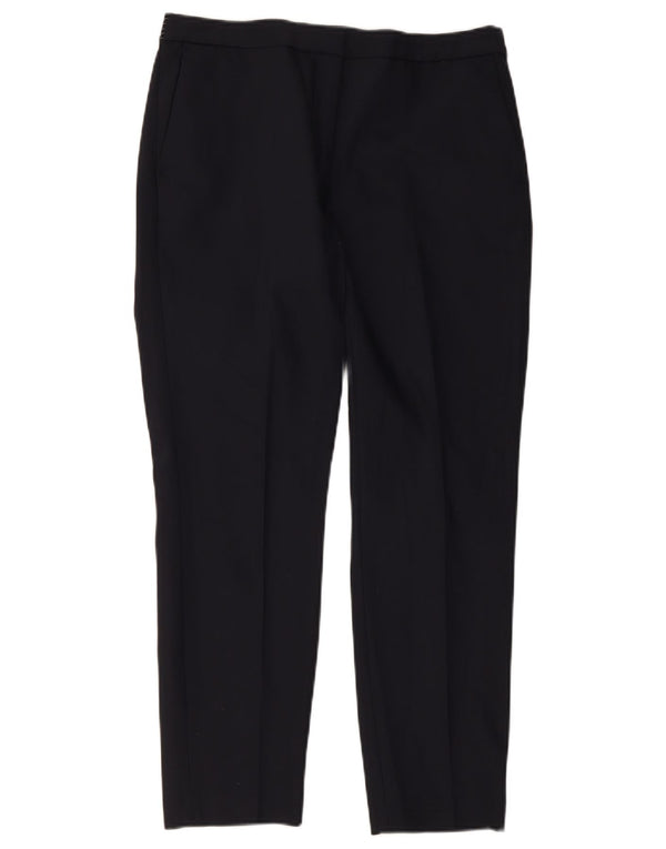 Zara Womens Slim Trousers XL W32 L28 Navy Blue