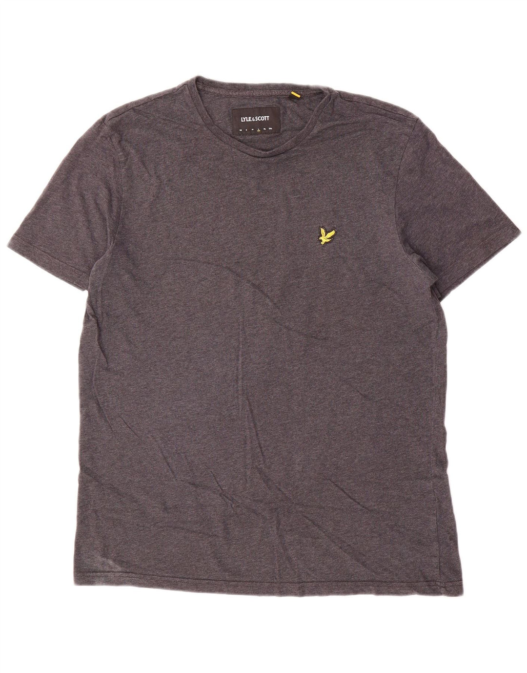 Lyle & Scott Mens T-Shirt Top Large Grey Cotton