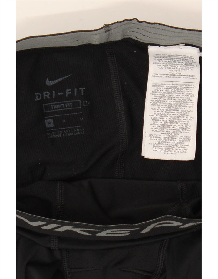 Nike Mens Tight Fit Graphic Leggings Medium Black Polyester