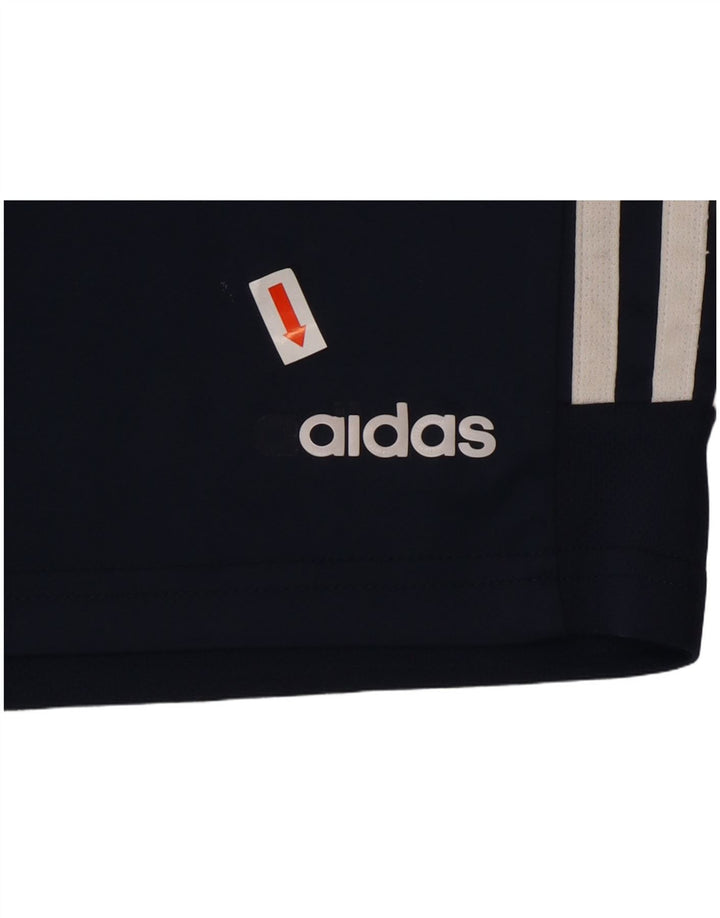 ADIDAS Boys Sport Shorts 9-10 Years  Navy Blue Polyester