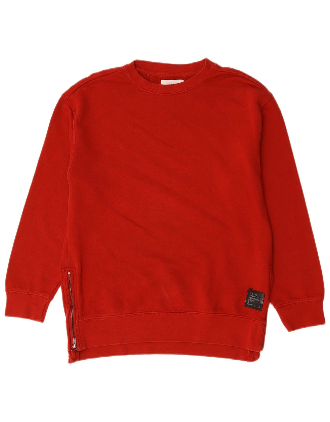 Zara Girls Sweatshirt Jumper 9-10 Years Red