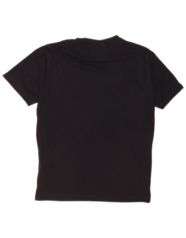 Emporio Armani Mens Graphic T-Shirt Top Large Black Cotton