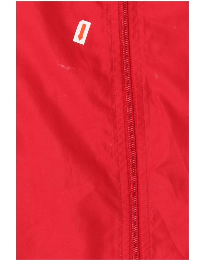 LOTTO Mens Tracksuit Top Jacket Medium Red Colourblock Polyester