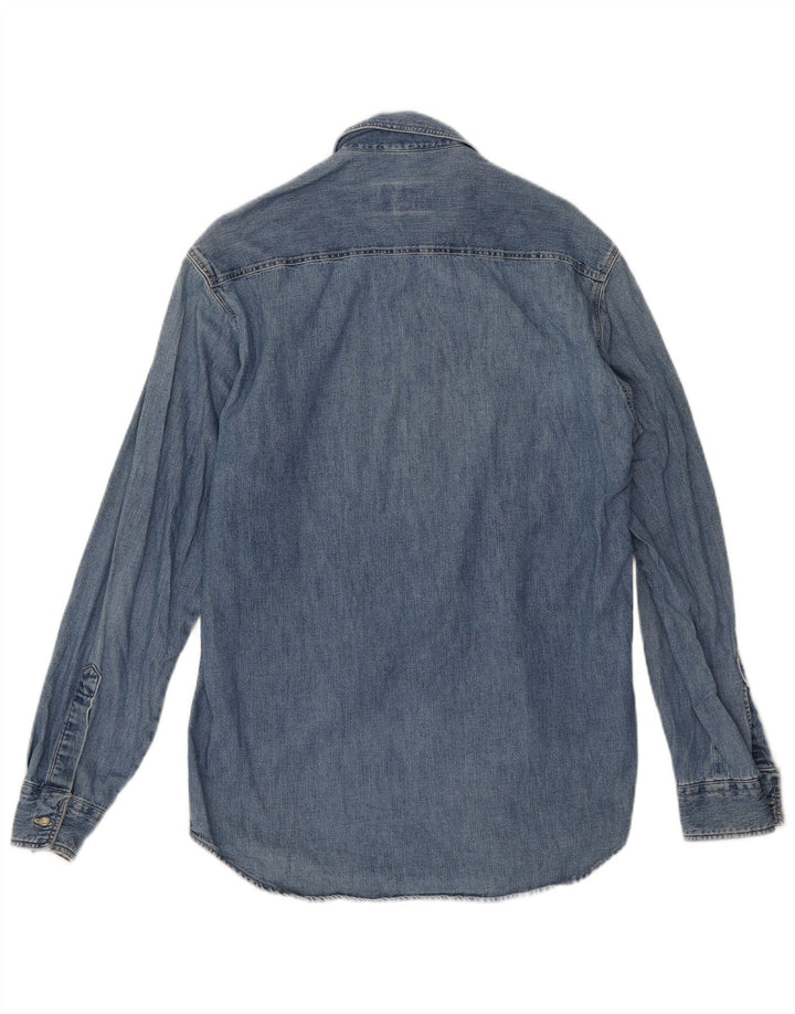 Gianfranco Ferre Mens Denim Shirt Small Blue
