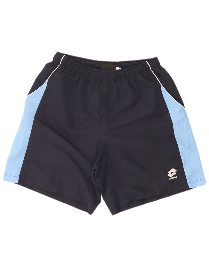 Lotto Mens Swimming Shorts Large Navy Blue Colourblock Polyester