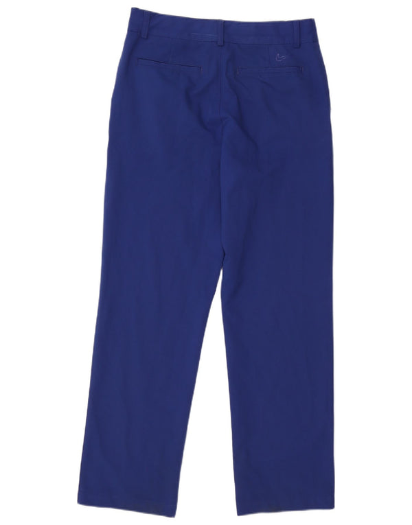 Nike Mens Dri Fit Straight Chino Trousers XL W34 L29 Blue Polyester