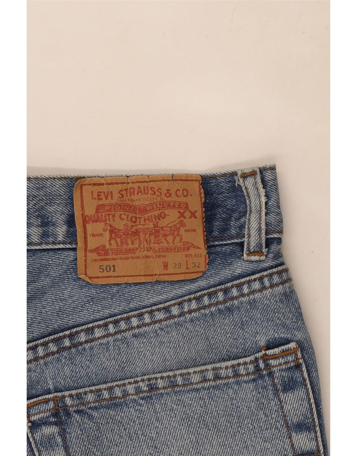 Levi's Womens 501 Denim Shorts W28 Medium Blue