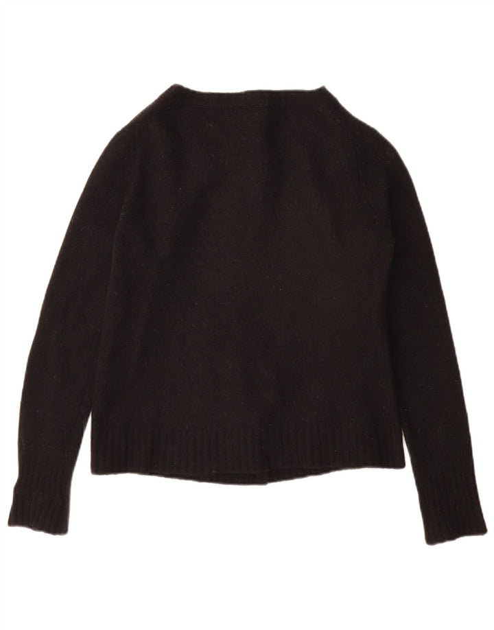 Benetton Womens Cardigan Sweater UK 10 Small Black