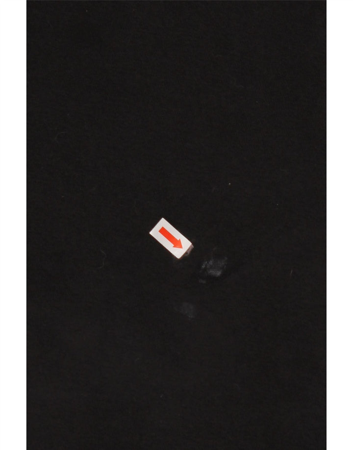 ADIDAS Womens Graphic Hoodie Jumper UK 24/26 2XL Black Cotton