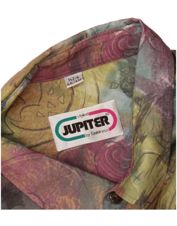 JUPITER Mens Shirt Size 46 2XL Multicoloured Floral