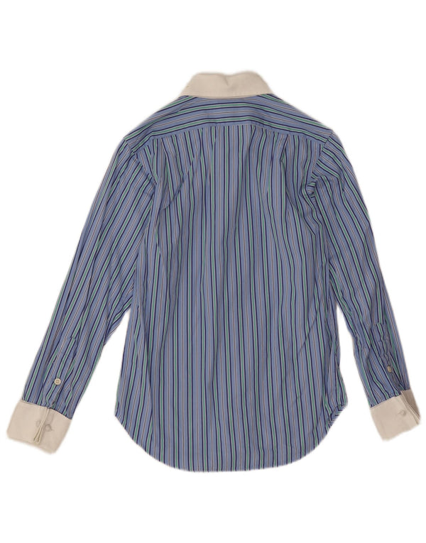 Polo Ralph Lauren Boys Shirt 11-12 Years Blue Pinstripe Cotton