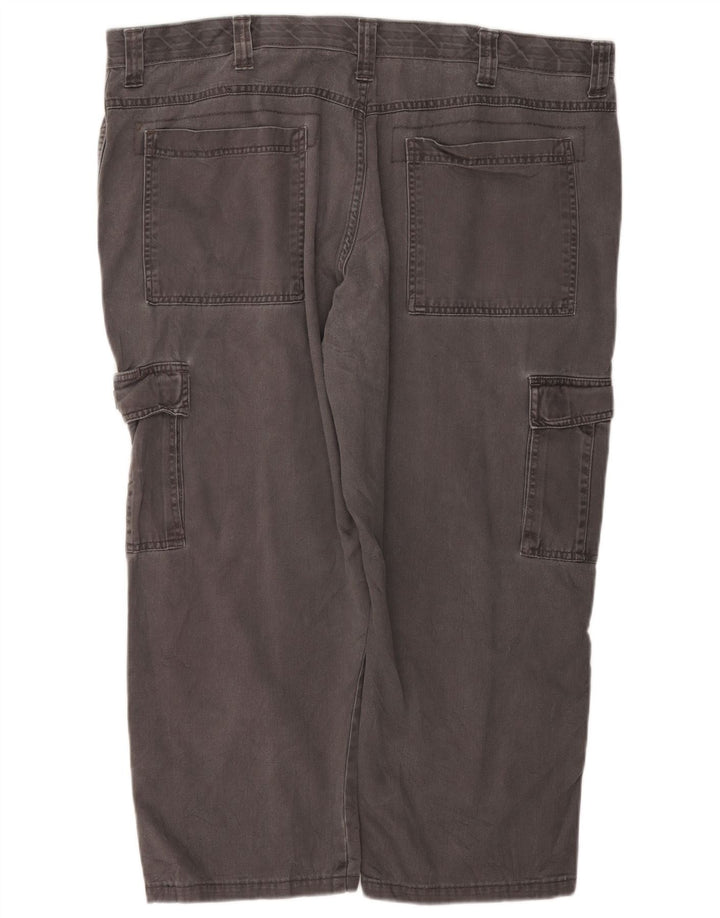 WRANGLER Mens Straight Cargo Cropped Trousers W40 L25 Grey Cotton