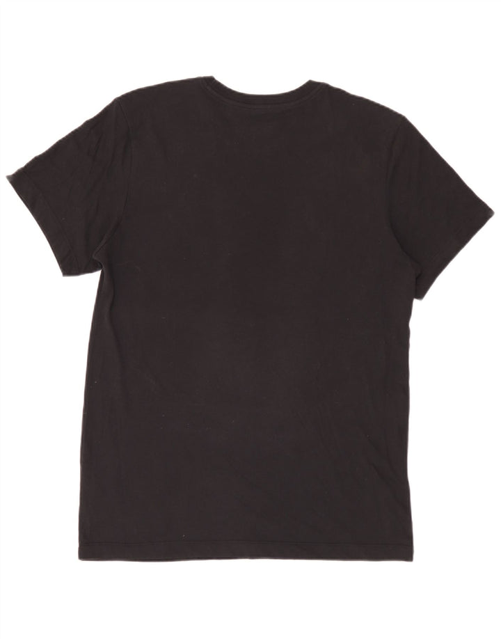 Jordan Mens Dri Fit T-Shirt Top Medium Black Cotton