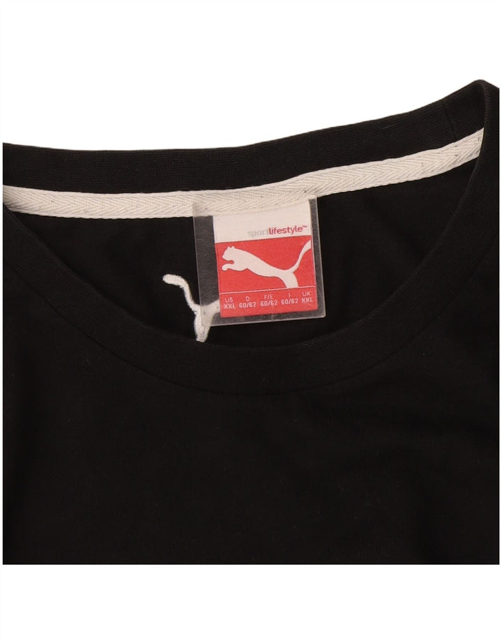 Puma Mens Graphic T-Shirt Top 2XL Black