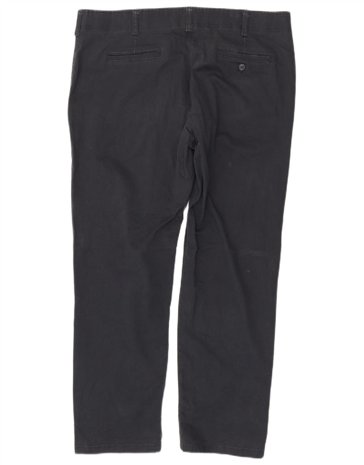 LEE Mens Extreme Motion Straight Chino Trousers W40 L32 Navy Blue Cotton