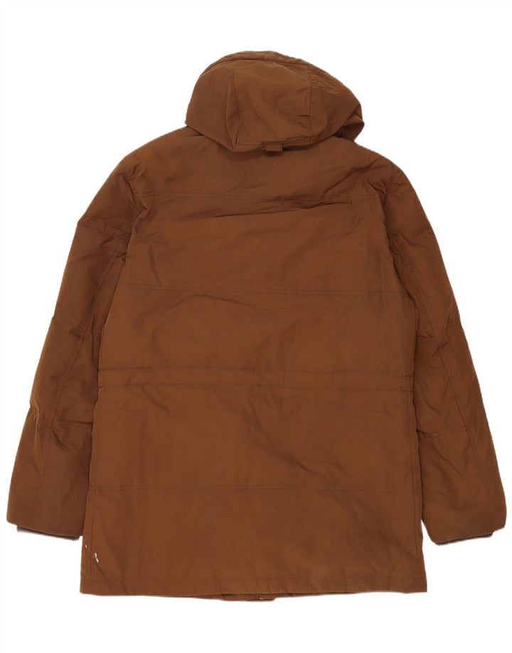 Marks & Spencer Mens Blue Harbour Hooded Padded Jacket UK 38 Medium Brown