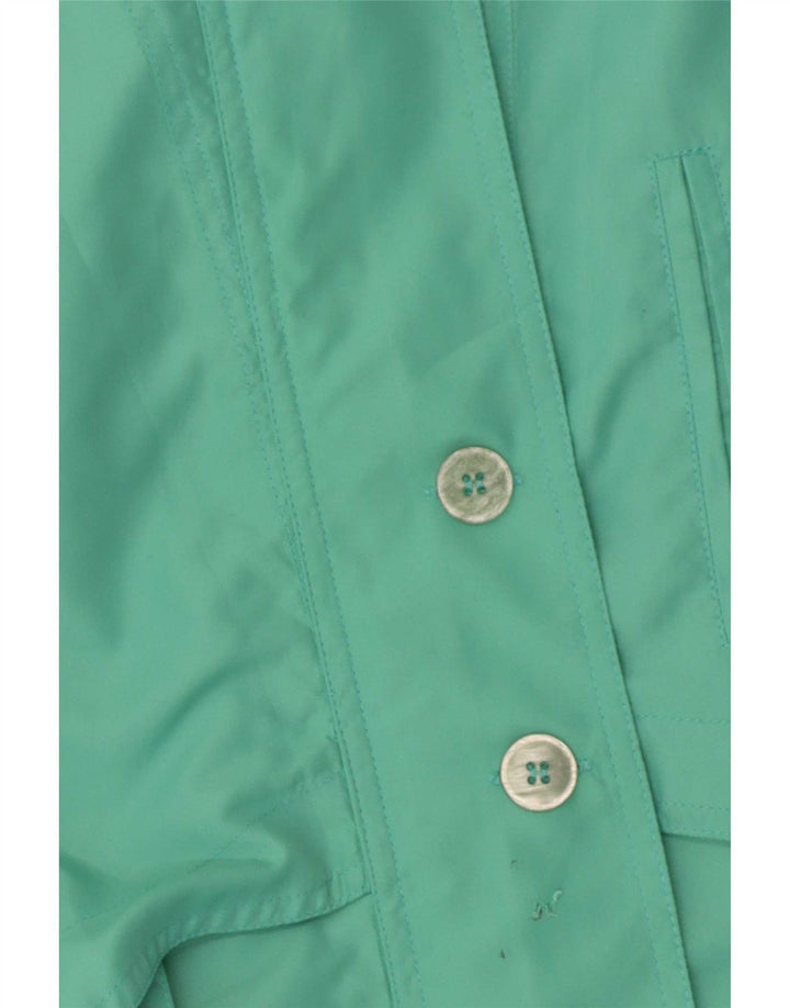 LINEAV Womens Oversized Windbreaker Jacket IT 42 Medium Green Polyester