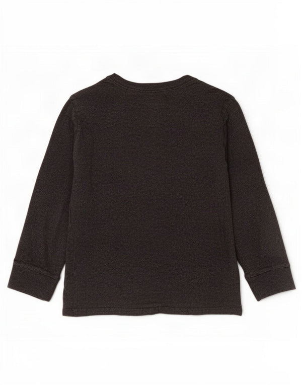 Polo Ralph Lauren Girls Top Long Sleeve 7-8 Years Small Grey Cotton