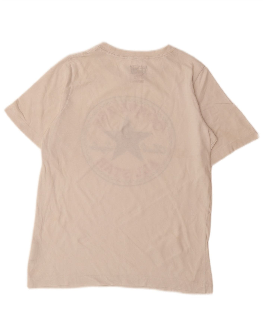 CONVERSE Boys Graphic T-Shirt Top 10-11 Years Medium White Cotton