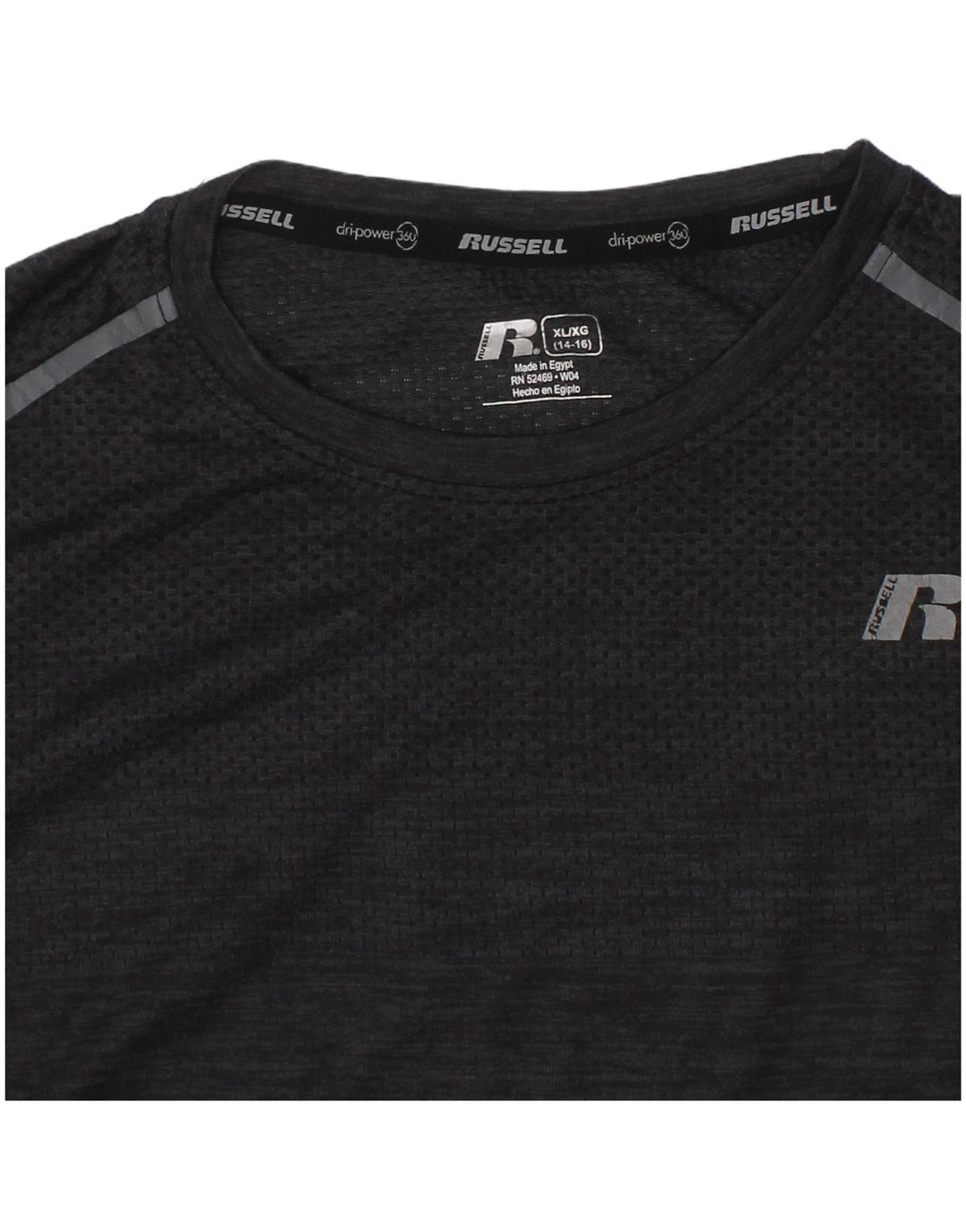 RUSSELL ATHLETIC Boys Dri-Power Vest Top 14-15 Years XL Grey Flecked