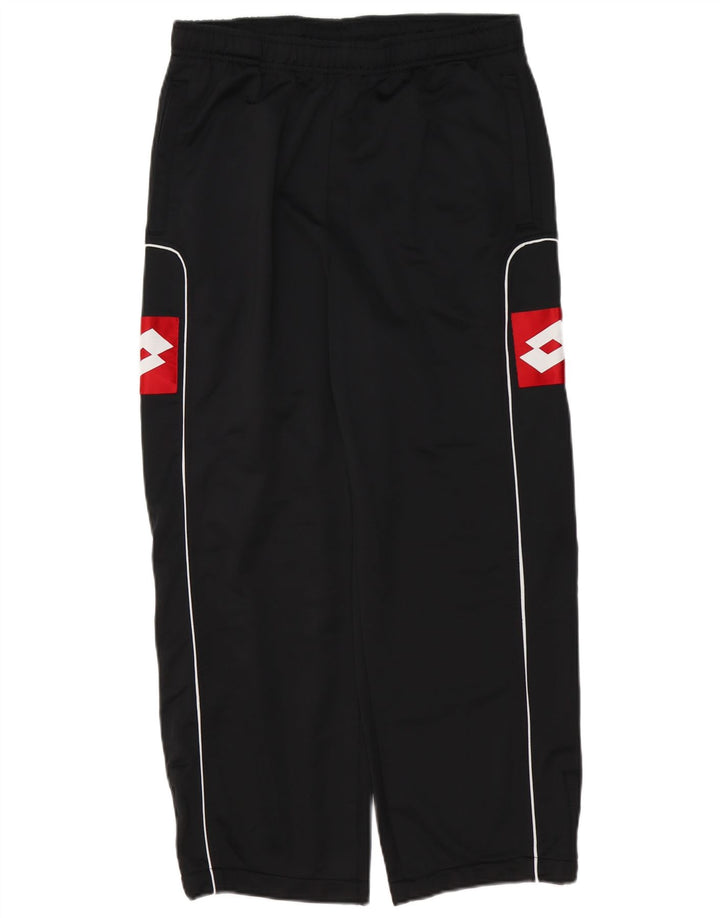 Lotto Mens Graphic Tracksuit Trousers Medium  Black Colourblock Polyester