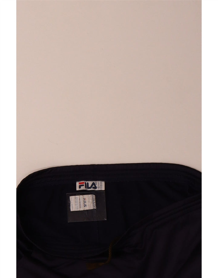 FILA Mens Tracksuit Trousers Joggers Medium  Navy Blue Polyester