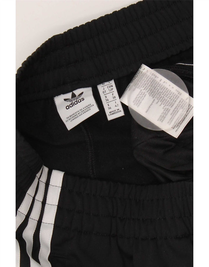 Adidas Womens Sport Shorts UK 10 Small Black Polyester