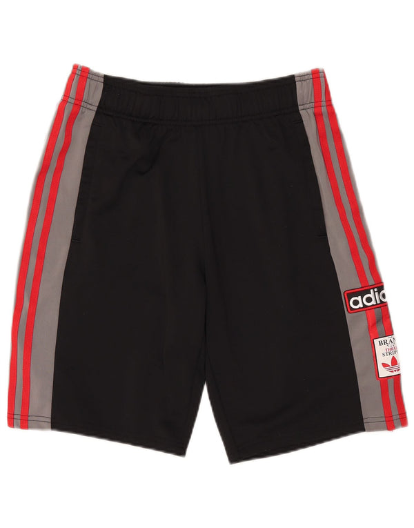 Adidas Boys Graphic Sport Shorts 15-16 Years  Black Colourblock Polyester