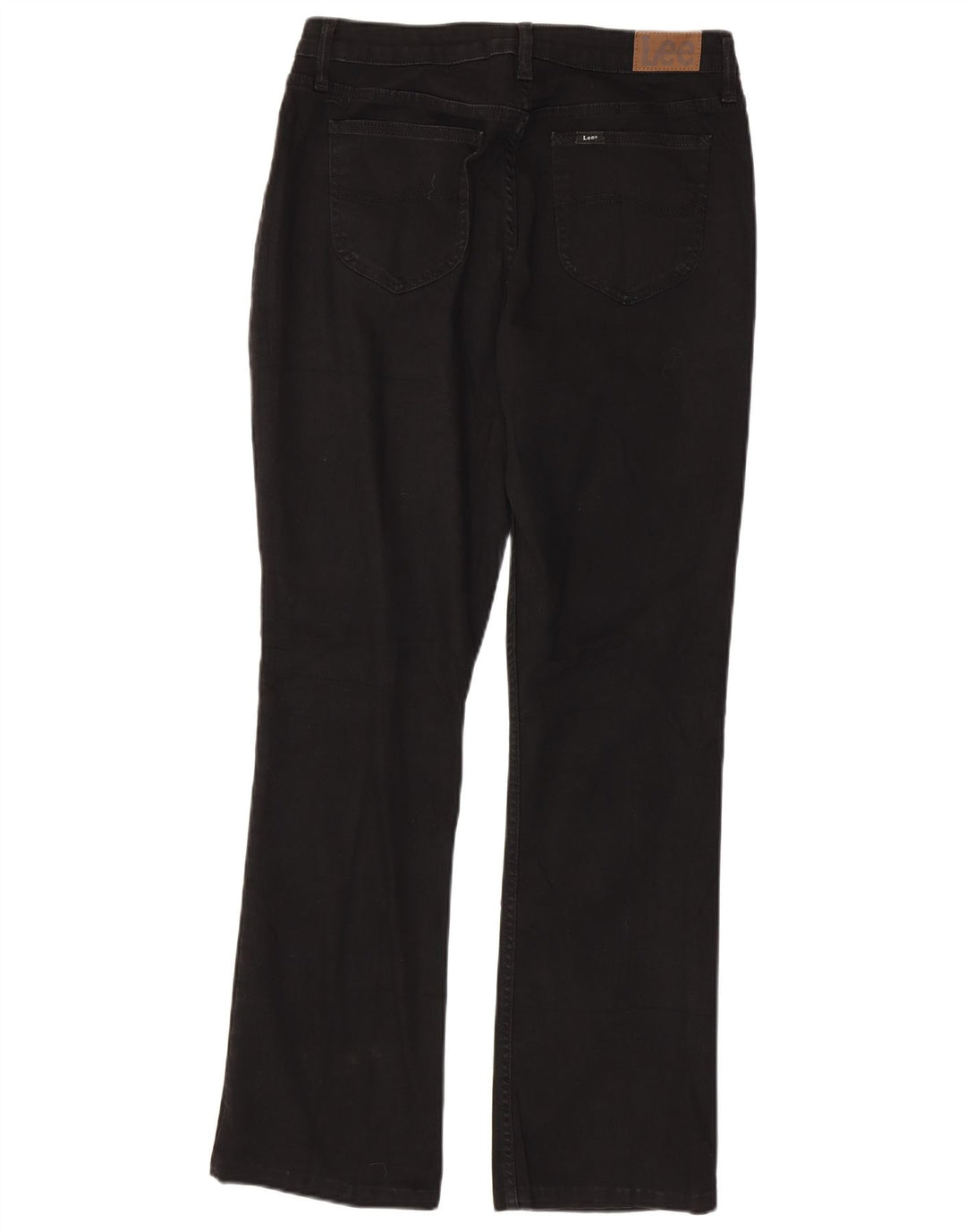 LEE Womens Mid Rise Regular Fit Bootcut Jeans W32 L30 Black