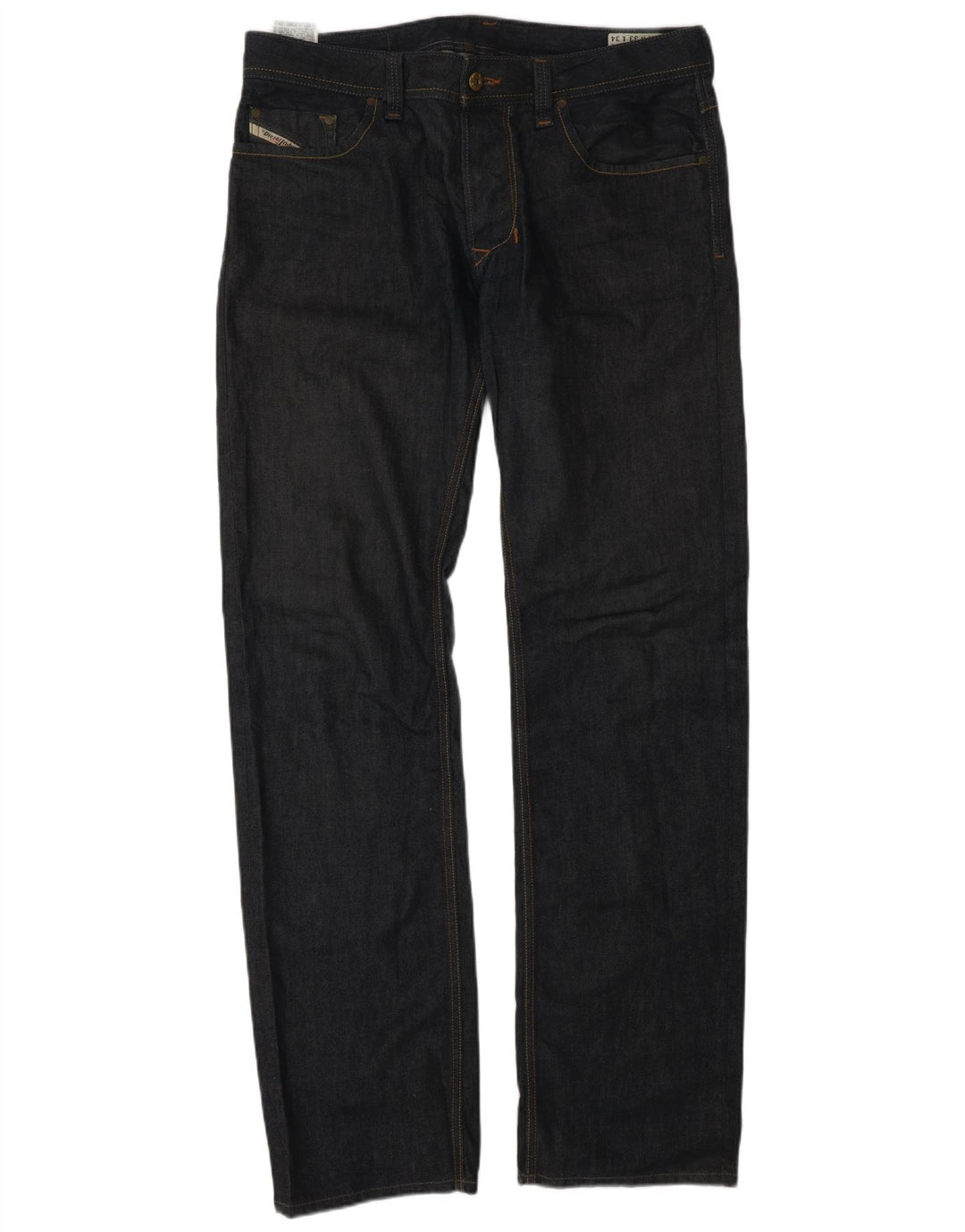 Diesel Mens Straight Jeans W33 L34 Navy Blue Cotton