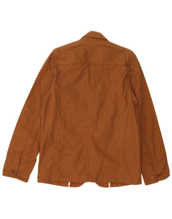 Carhartt Mens 3 Button Blazer Jacket UK 38 Medium Brown Cotton