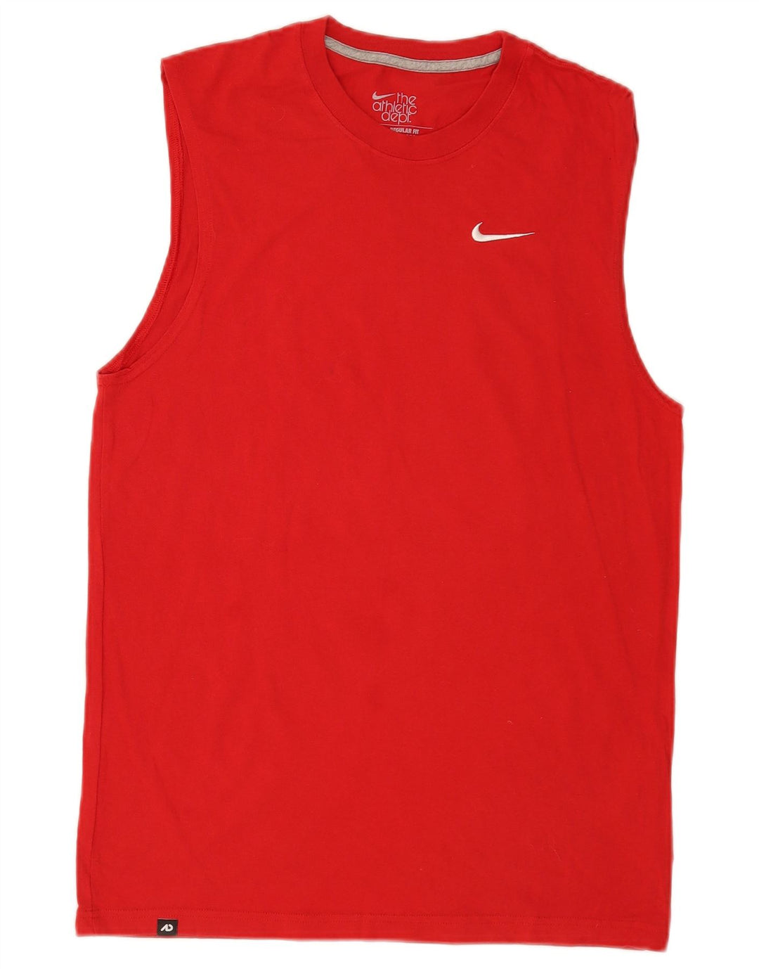 Nike Mens Regular Fit Vest Top Medium Red Cotton