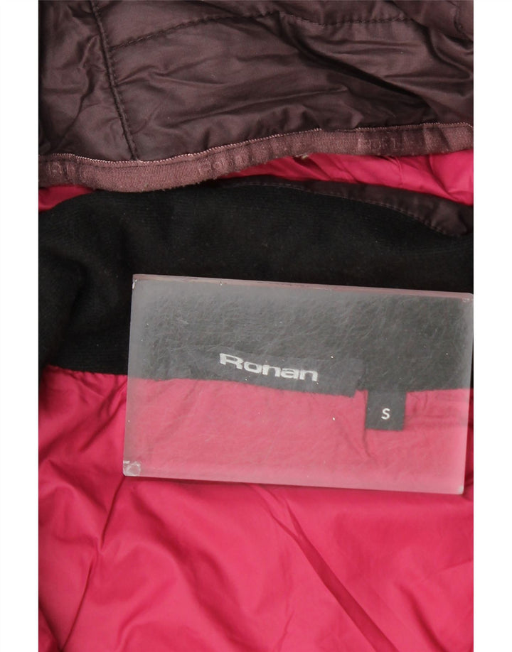 ROHAN Womens Hooded Padded Coat UK 10 Small Purple Polyester