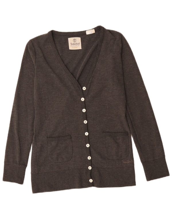 TIMBERLAND Womens Cardigan Sweater UK 10 Small Grey