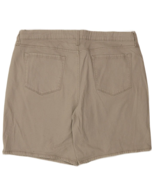 Lee Womens Riders Mid Rise Casual Shorts W38 2XL Beige