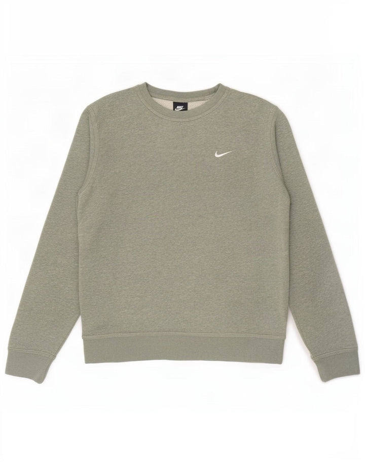 Nike Mens Sweatshirt Jumper Medium Grey Cotton